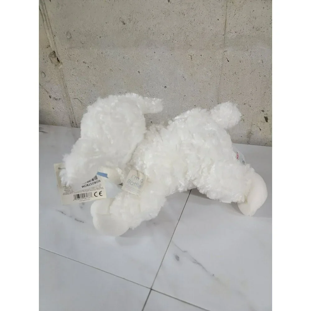 Baby Gund WINKY Lamb Sheep White Stuffed Plush Animal Toy Rattle #58133 8” Lovey